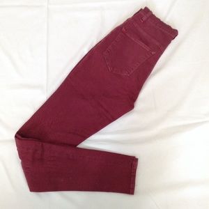 BDG vintage burgundy high rise