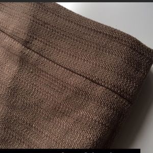 Ann Taylor 8 khaki cotton linen blend pencil skirt