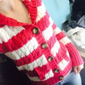 Knitted Button-Up Sweater