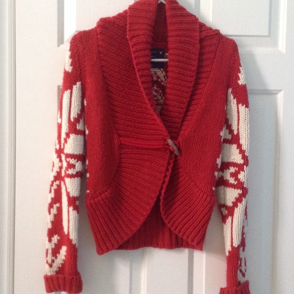 American Eagle Outfitters Red Sweater XS