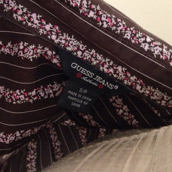 Guess Button Front Western Top - image 4