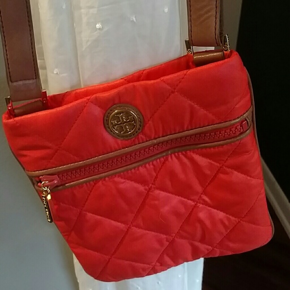 Tory Burch quilted messenger bag