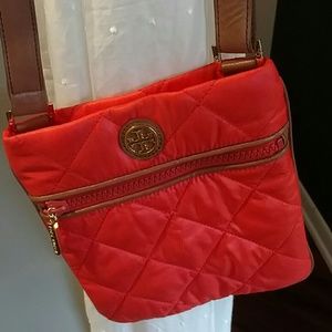 Tory Burch quilted messenger bag