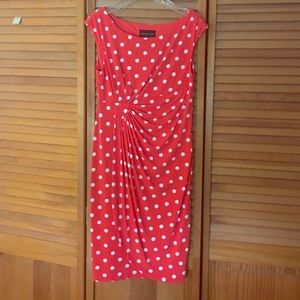 Orange polka dot dress