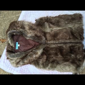 Faux fur vest