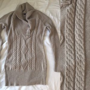 Neutral Beige Knit Sweater