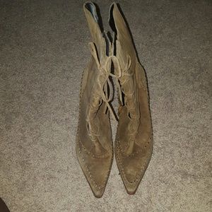 Nine West leather mid-calf boots