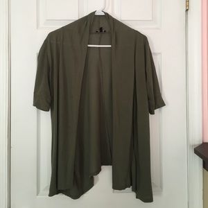 Forest green cotton cover up