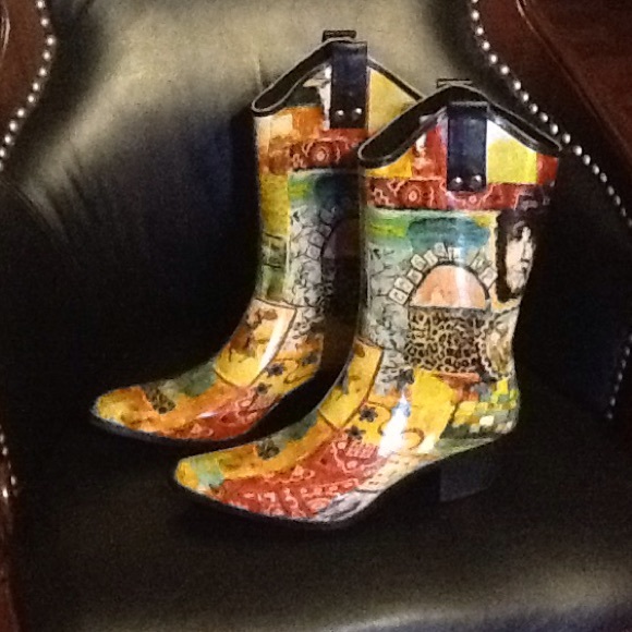 Rain bops cowgirl Rainboots
