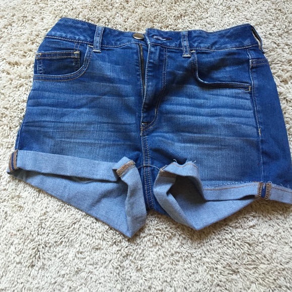 super stretch jean shorts