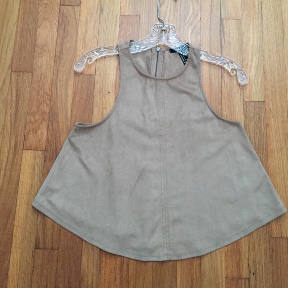 FOREVER 21 SUEDE TOP SIZE: S