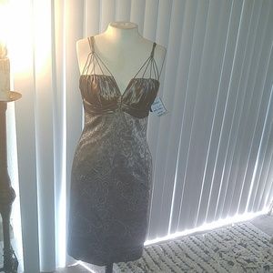 Gorgeous Badgley Mischka Bronze Cocktail Dress