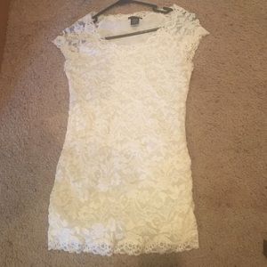 MODA International Cream Lace Top