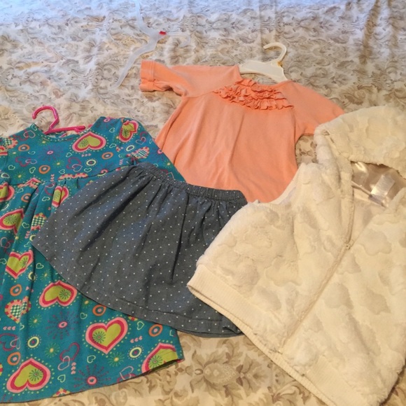 Size 3t bundle-dress/vest/skirt/shirt