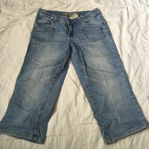 Cute boho cropped jeans