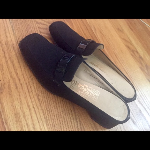 Ferragamo Canvas Mules, Slip-on