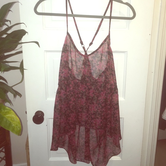 Urban Outfitters Tops - UO Pins & Needles Sheer Floral Tank Top