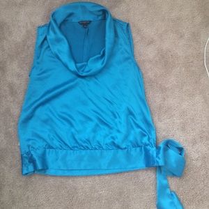 Beautiful blue silk shirt!