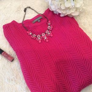 Hot pink lightweight sweater