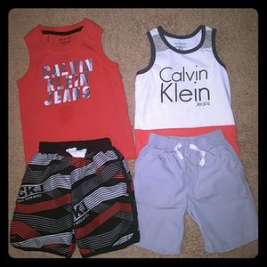 Two Boys 3T Calvin Klein Jeans short sets