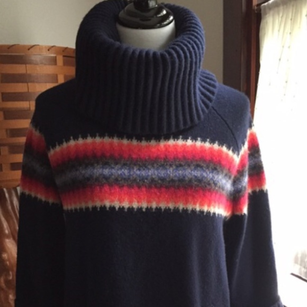 GAP tunic cowl neck poncho Med EUC