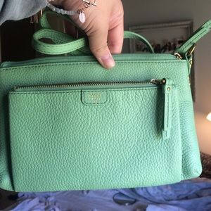 Teal Fossil Crossbody
