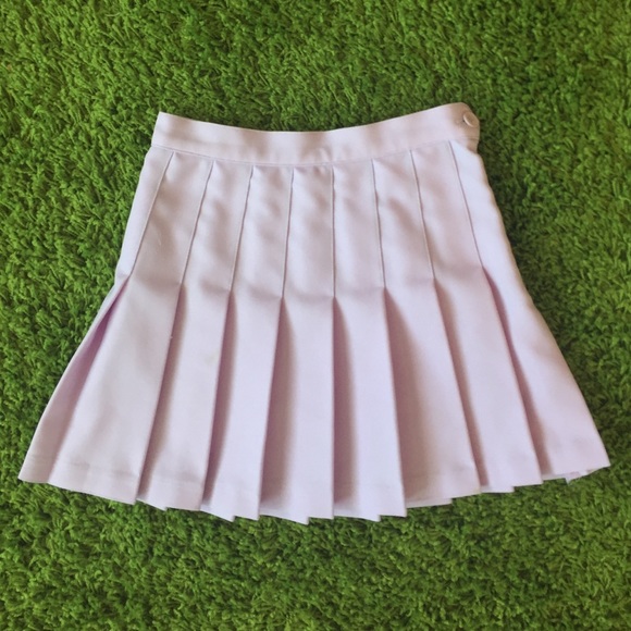 American Apparel lilac pleated miniskirt size XS