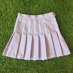 American Apparel lilac pleated miniskirt size XS