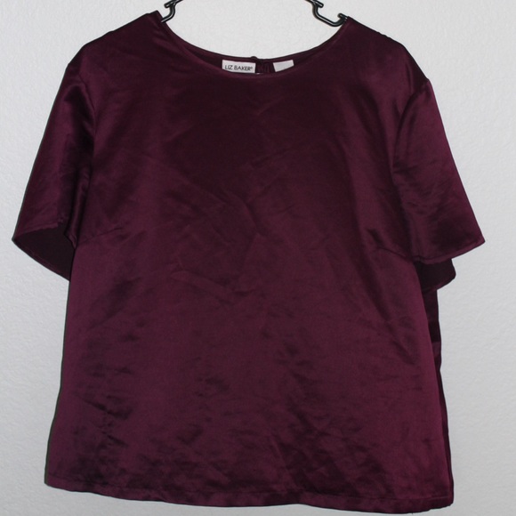 Liza Baker Purple/Dark Magenta Plus Size Top - Picture 1 of 2