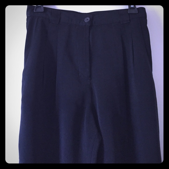 Black Pleated American Apparel Slacks