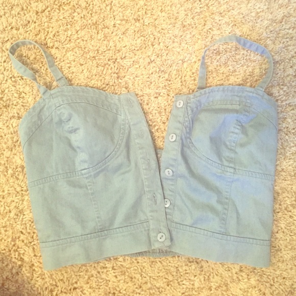 Denim crop top