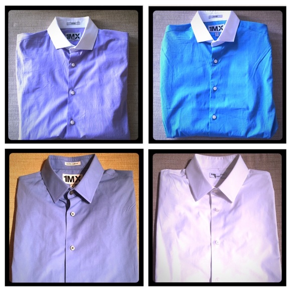Bundle of 4 Express mens (medium) button up shirts