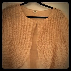 Elegant Anthropologie blush shrug