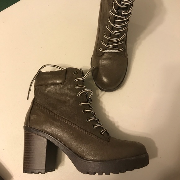 Brown Vegan Ankle Boots - Picture 6 of 7