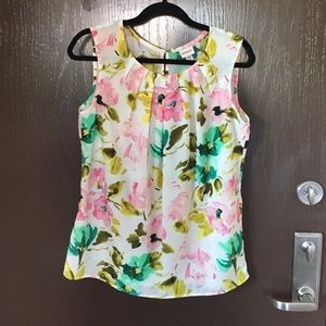 Pastel floral sleeveless tank - Merona M