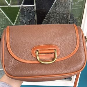 Vintage Dooney and Bourke dark taupe crossbody