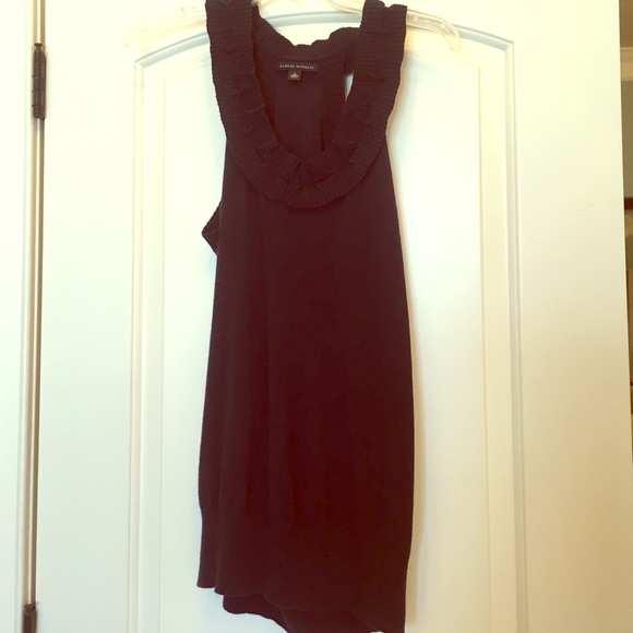 Blue thin sweater tank from Banana Republic.