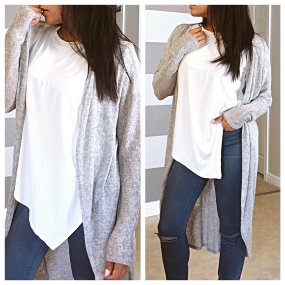 •LAST ONE• Silver marble soft cardigan - Picture 2 of 3