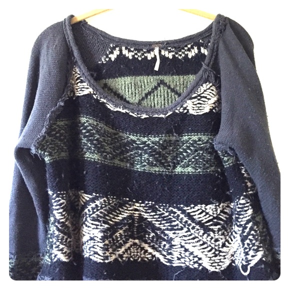 Free People Cotton Knit Sweater