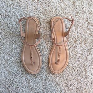 Rose Gold Classic Sandals