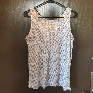 Blue patterned Loft tank - M