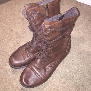 Brown Combat Boots