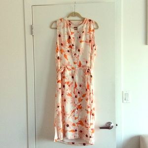 Silk printed Theory shirt dress (size 6)