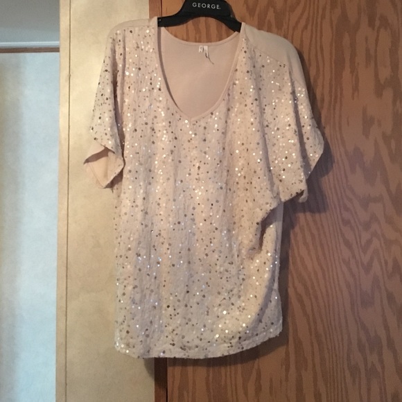Off-White Sequined Top