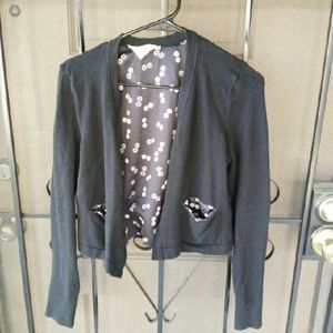SOLD!! Button pattern black cardigan