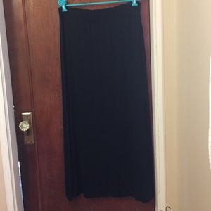 NWOT Long Black Skirt with Side Slit
