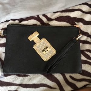 Bling "parfum" Clutch NWT