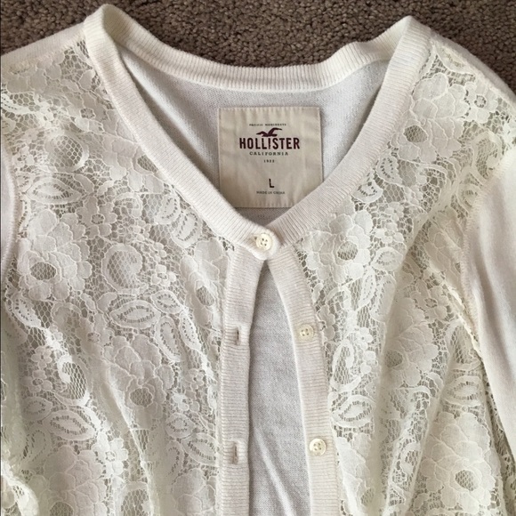 Hollister lace front cardi