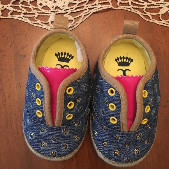 Worn Juicy Couture baby shoes