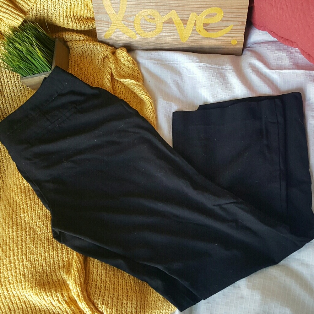 Black straight leg dress pants size 12